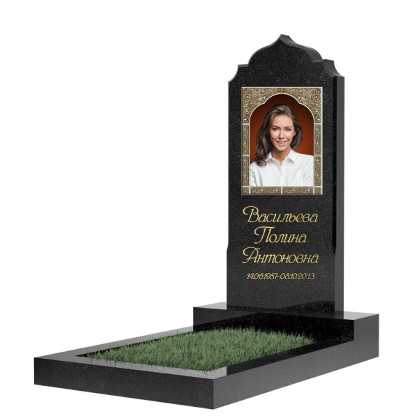 Портрет прямоугольный на стекле с накладным декором №242 в Таганроге