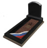Вкладка в цветник памятника участникам боевых действий "Звезда с изображением флага"