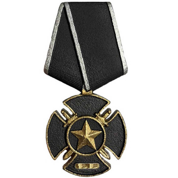 Знак «Черный крест» (окопный) ЧВК «Вагнер» из металла для памятника