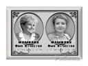 Портрет двойной на металлокерамике для памятника и креста Двойной-МК
