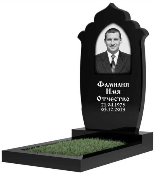 Гранитный памятник вертикальный фигурной формы ГПВ-131