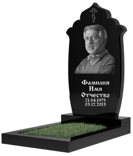 Гранитный памятник вертикальный фигурной формы ГПВ-131