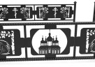 Ритуальная ограда с деревом береза и ангелом с лазерной резкой металла ОРЛ-11
