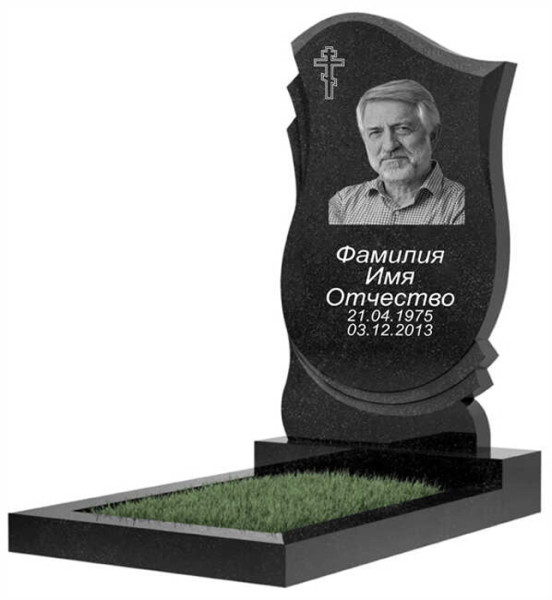 Гранитный памятник вертикальный фигурной формы ГПВ-142