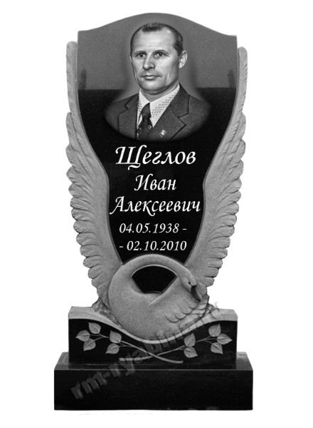 Памятник с лебедем из гранита ГП-54