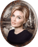 Портрет на металлокерамике овальный в цветном и черно-белом варианте 143/40-МК