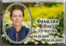 Табличка с фото на металлокерамике на памятник и крест №62МКГ-КЛ