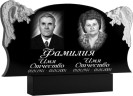 Памятник горизонтальный с двумя ангелами из гранита 155ФР