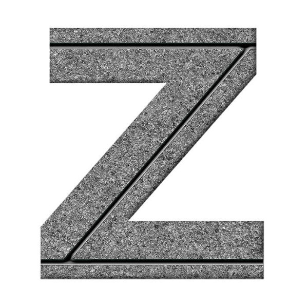 Символ СВО буква Z из стекла на памятник