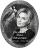 Портрет на металлокерамике овальный с фоном под черный гранит 143/49-МК
