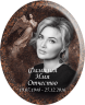 Портрет на металлокерамике овальный с фоном под черный гранит 143/49-МК
