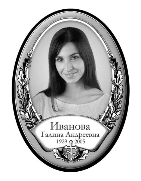 Портрет овальный на керамограните и керамике Италия 32-К