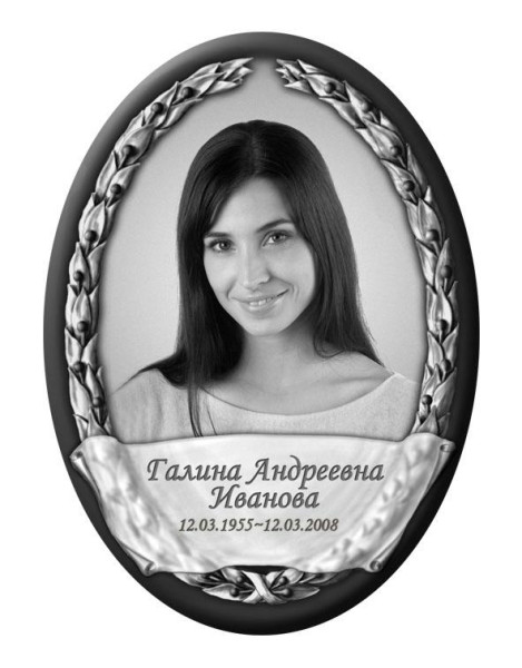Портрет овальный на керамограните и керамике Италия 36-К