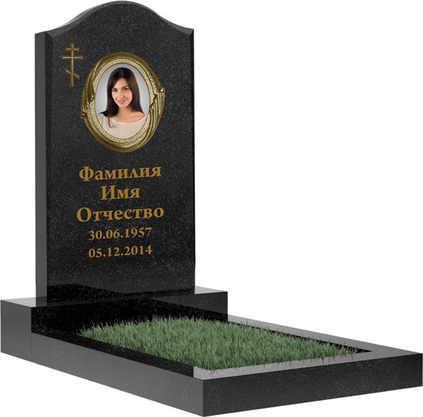Металлическая рамка овальная для портретов на памятник "Итальянская" в Кимрах