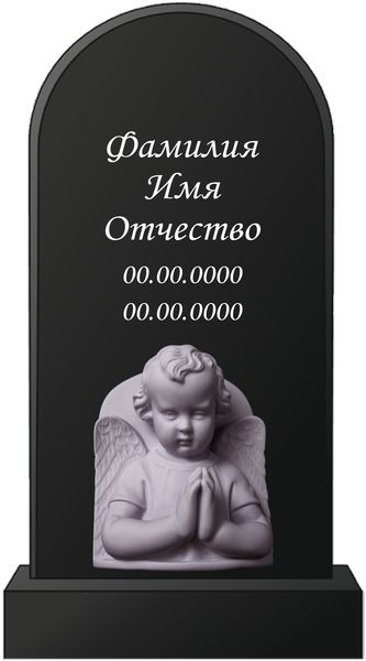 Барельеф накладка на памятник "Ангел" №44