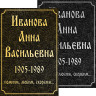 Табличка ритуальная на алюминиевой пластине