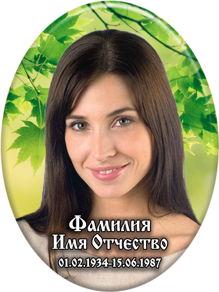 Портрет овальный на фарфоре Фон 21-Ф в Таганроге