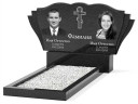 Памятник из гранита горизонтальный для двоих ГПС-023Г