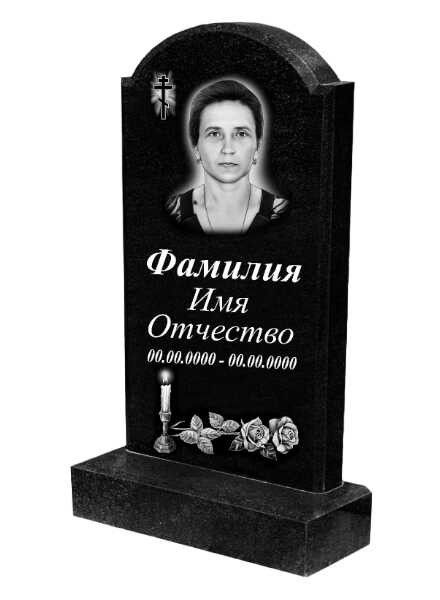 Гранитный памятник с плечиками