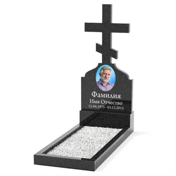 Памятник в виде креста из гранита ГК-004