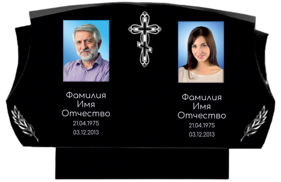 Семейный памятник на двоих из гранита ГП-112