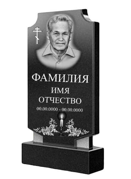 Гранитный памятник классический с плечиками ГП-8