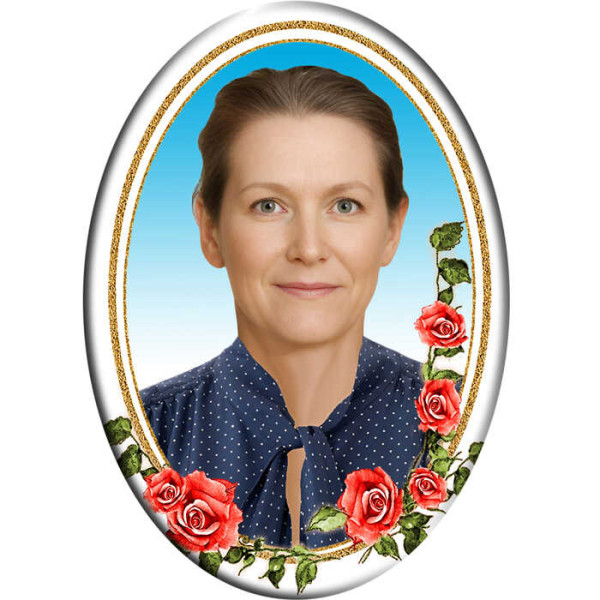 Портрет овальный на металлокерамике №18МК-КЛ