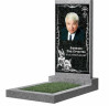 Накладка из керамогранита и керамики на памятник "Макет 11"