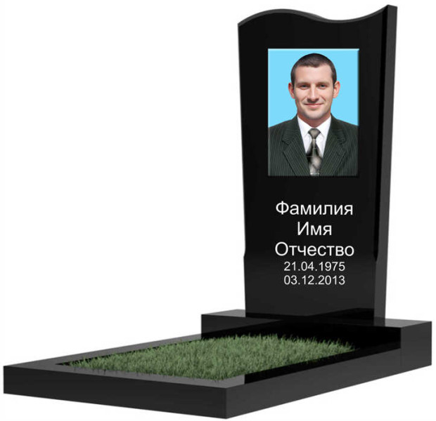 Гранитный памятник вертикальный фигурной формы ГПВ-103