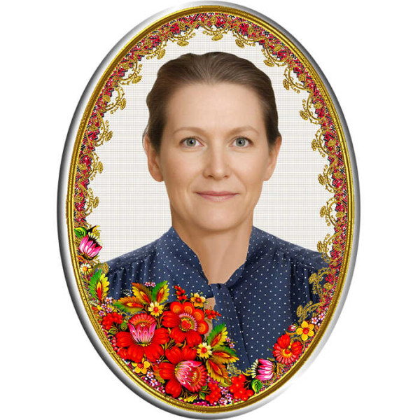 Портрет овальный на металлокерамике №27МК-КЛ